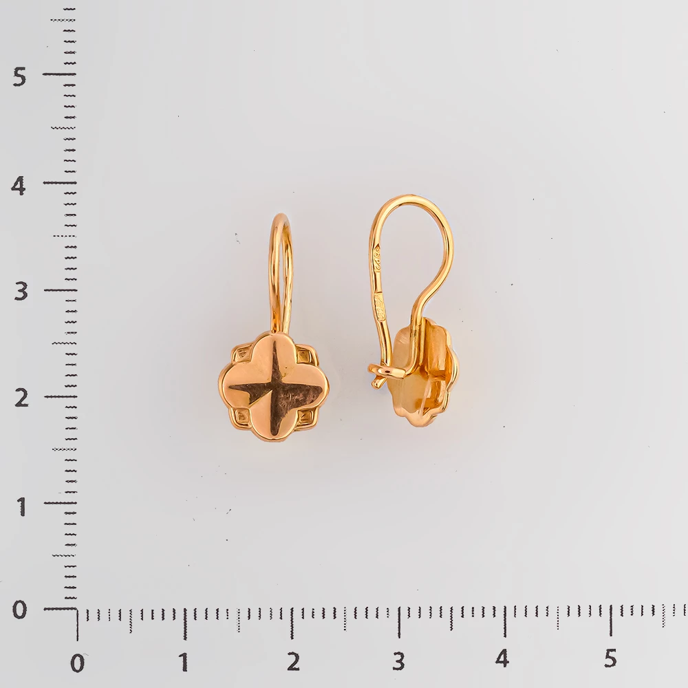 Серьги из красного золота 583 пробы