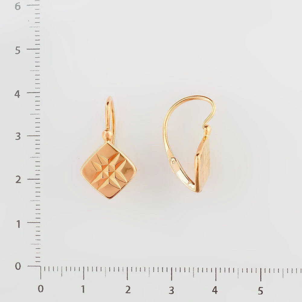 Серьги из красного золота 583 пробы