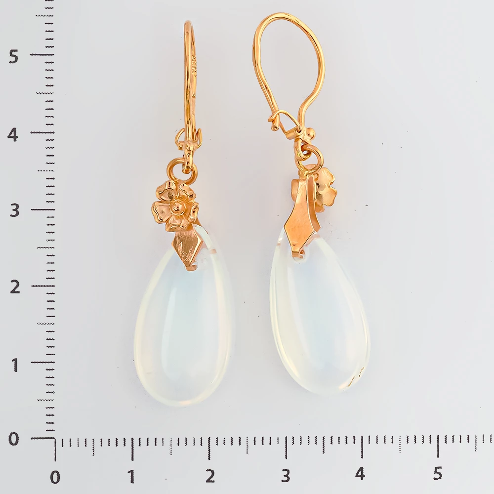 Серьги из красного золота 583 пробы