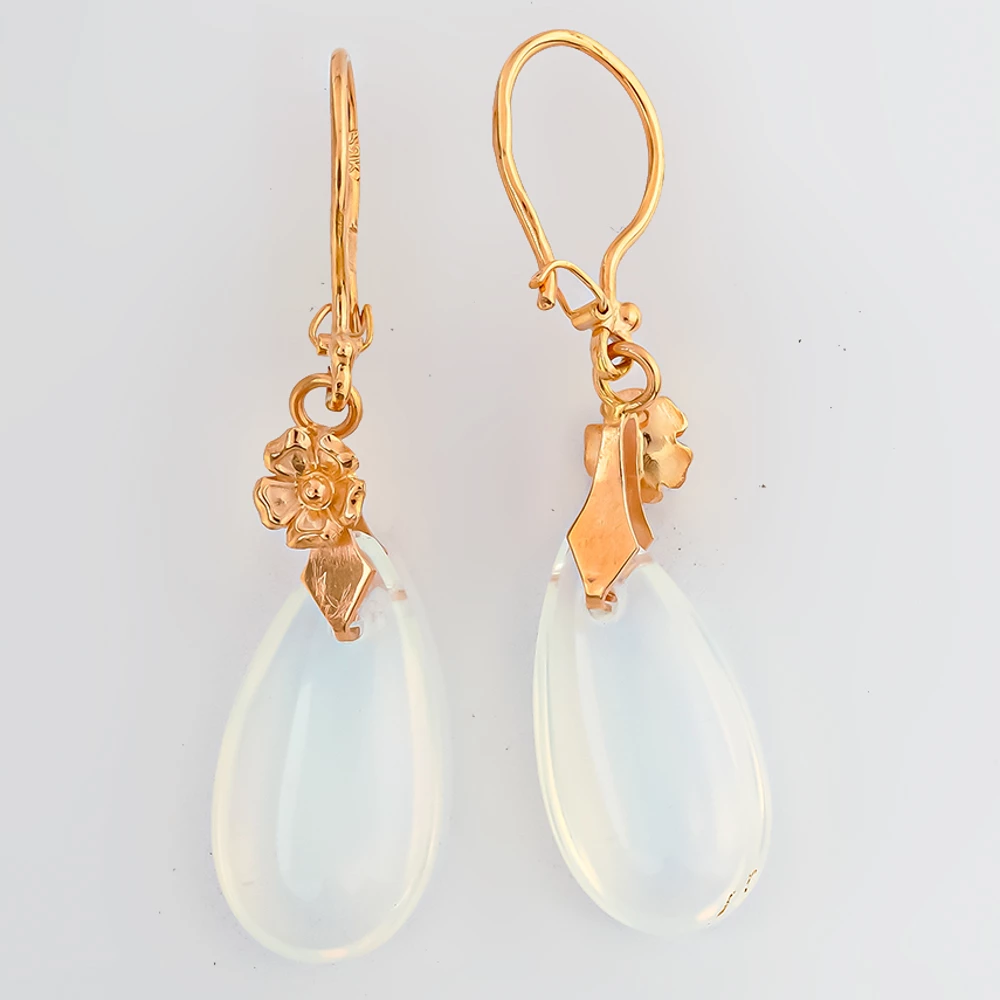 Серьги из красного золота 583 пробы