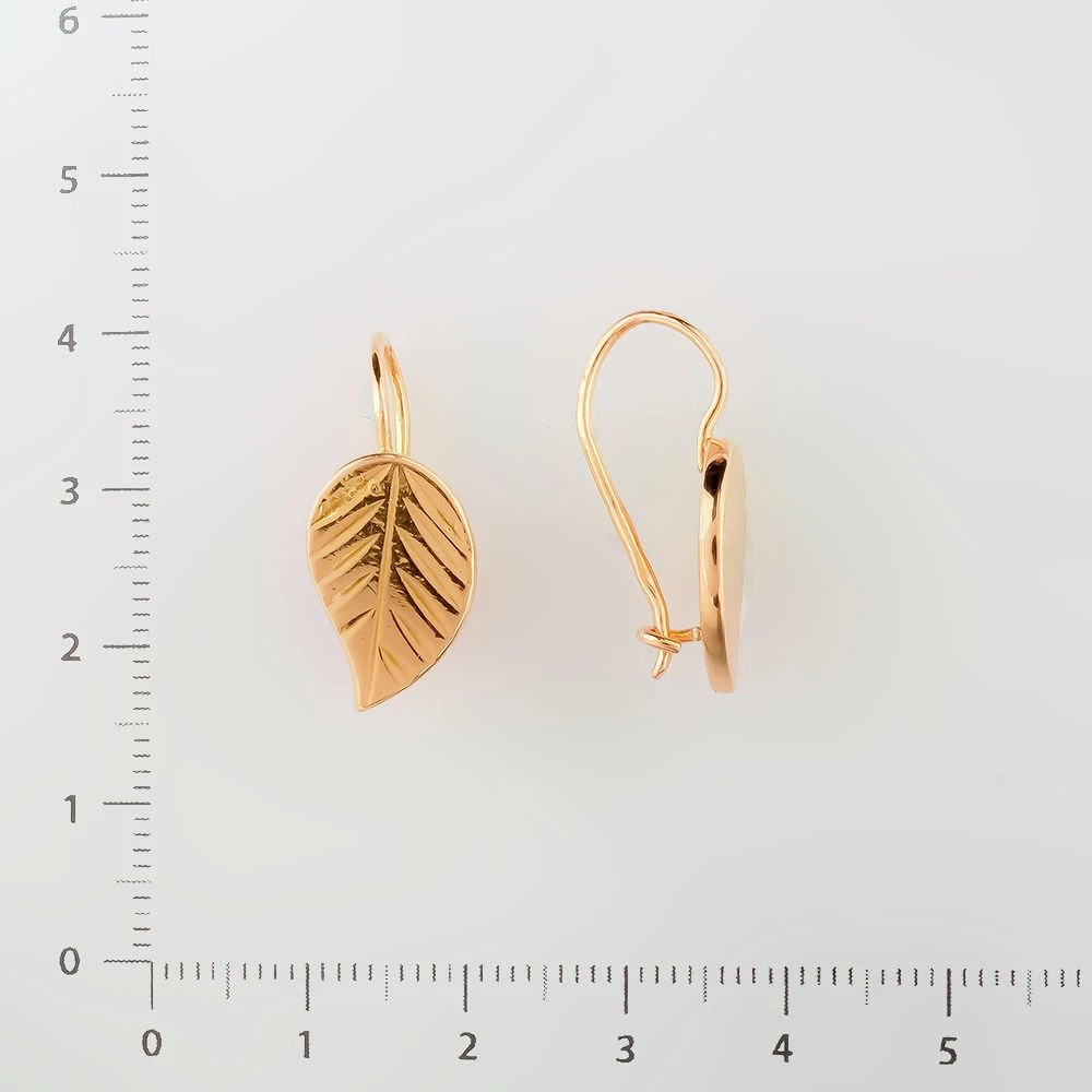 Серьги из красного золота 583 пробы