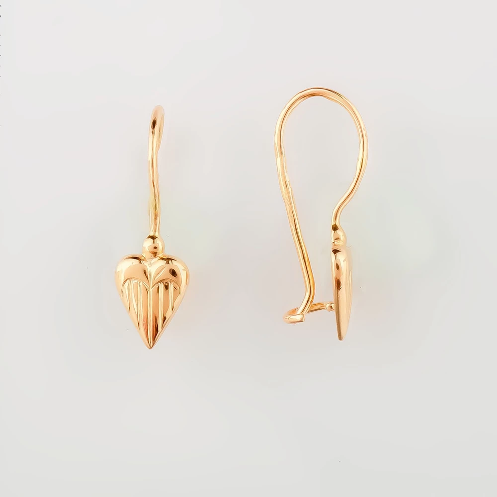 Серьги из красного золота 583 пробы