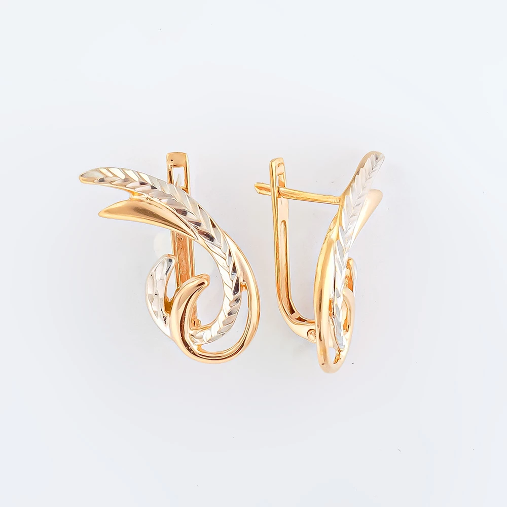 Серьги из красного золота 585 пробы