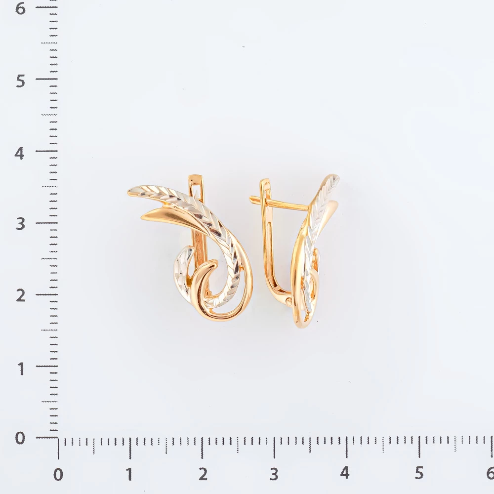 Серьги из красного золота 585 пробы