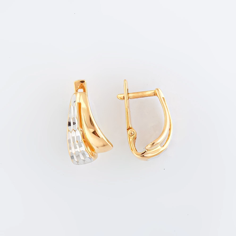 Серьги из красного золота 585 пробы