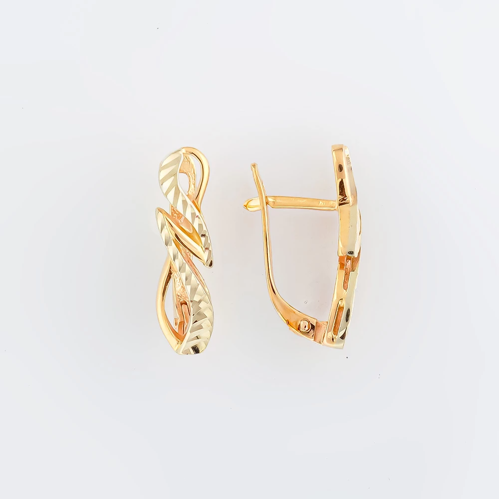 Серьги из красного золота 585 пробы