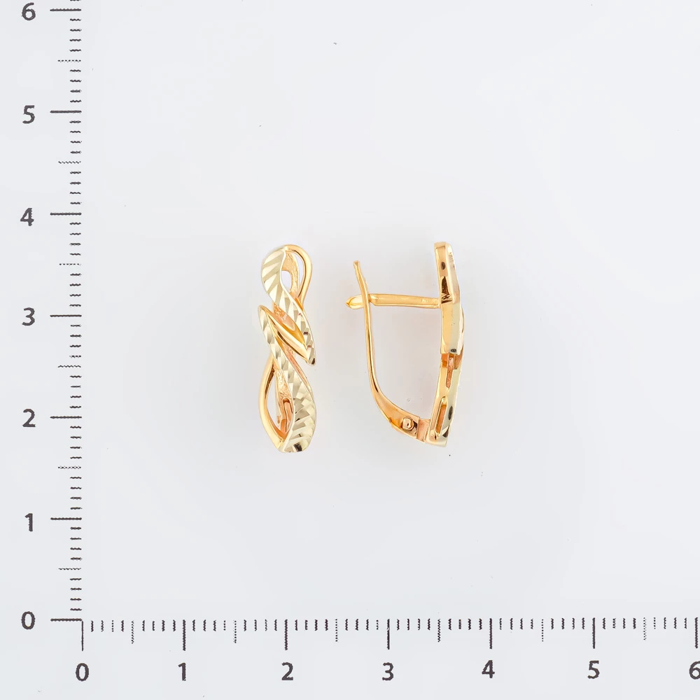 Серьги из красного золота 585 пробы