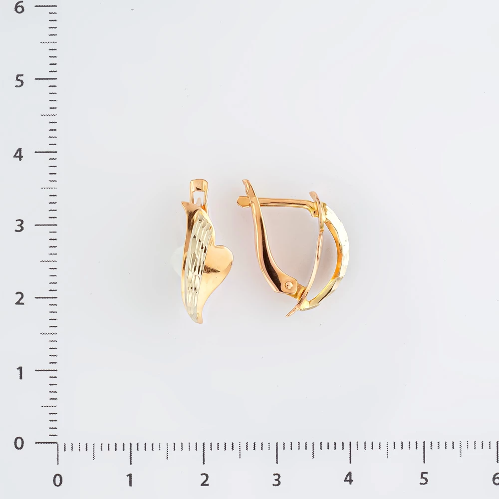 Серьги из красного золота 585 пробы