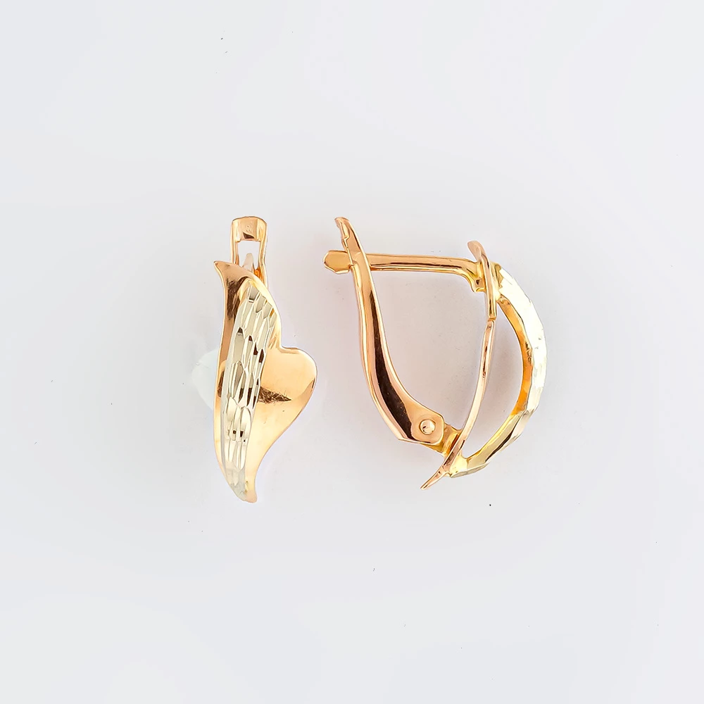 Серьги из красного золота 585 пробы
