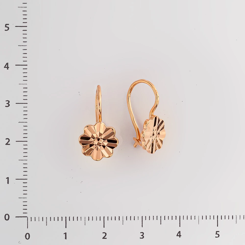 Серьги из красного золота 583 пробы