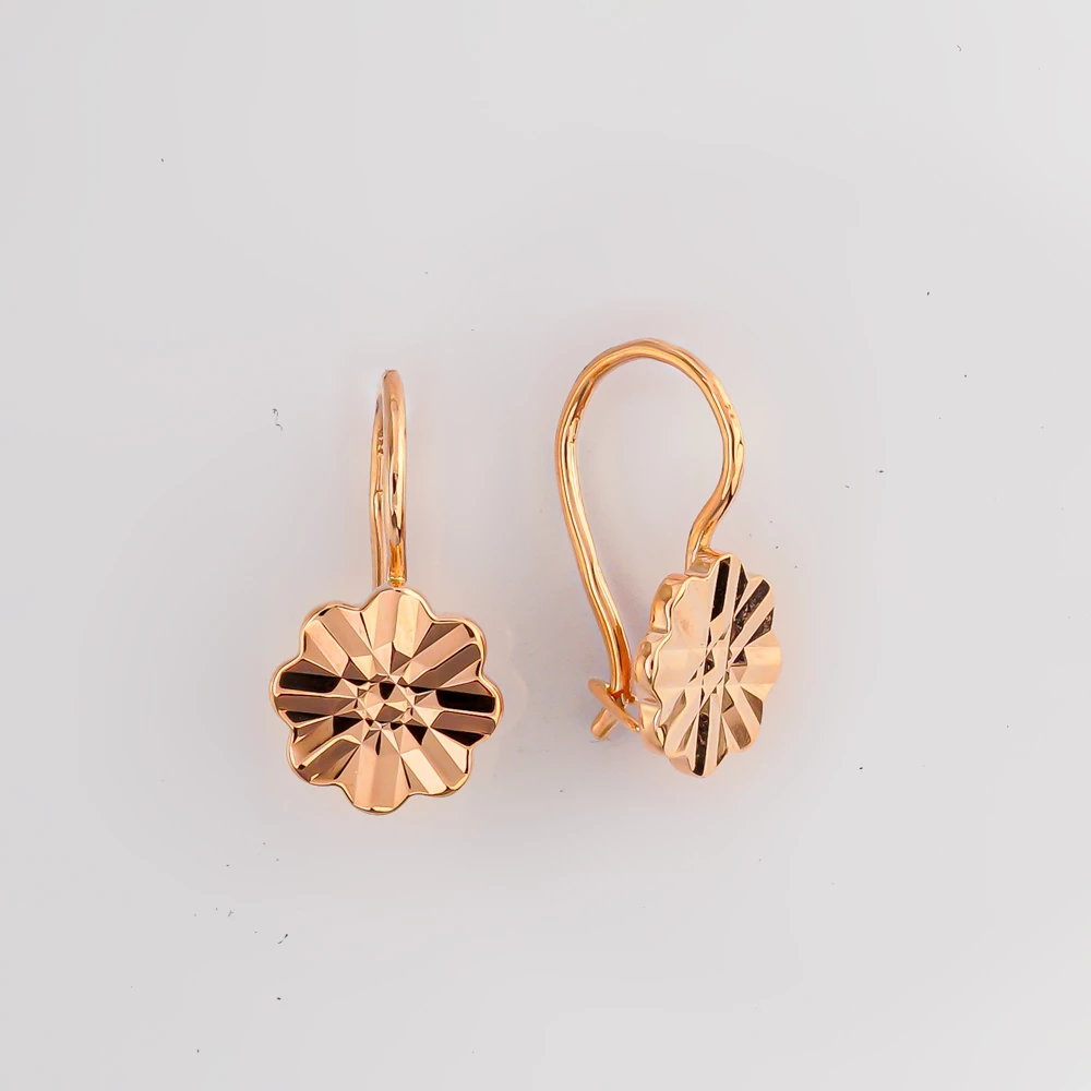 Серьги из красного золота 583 пробы