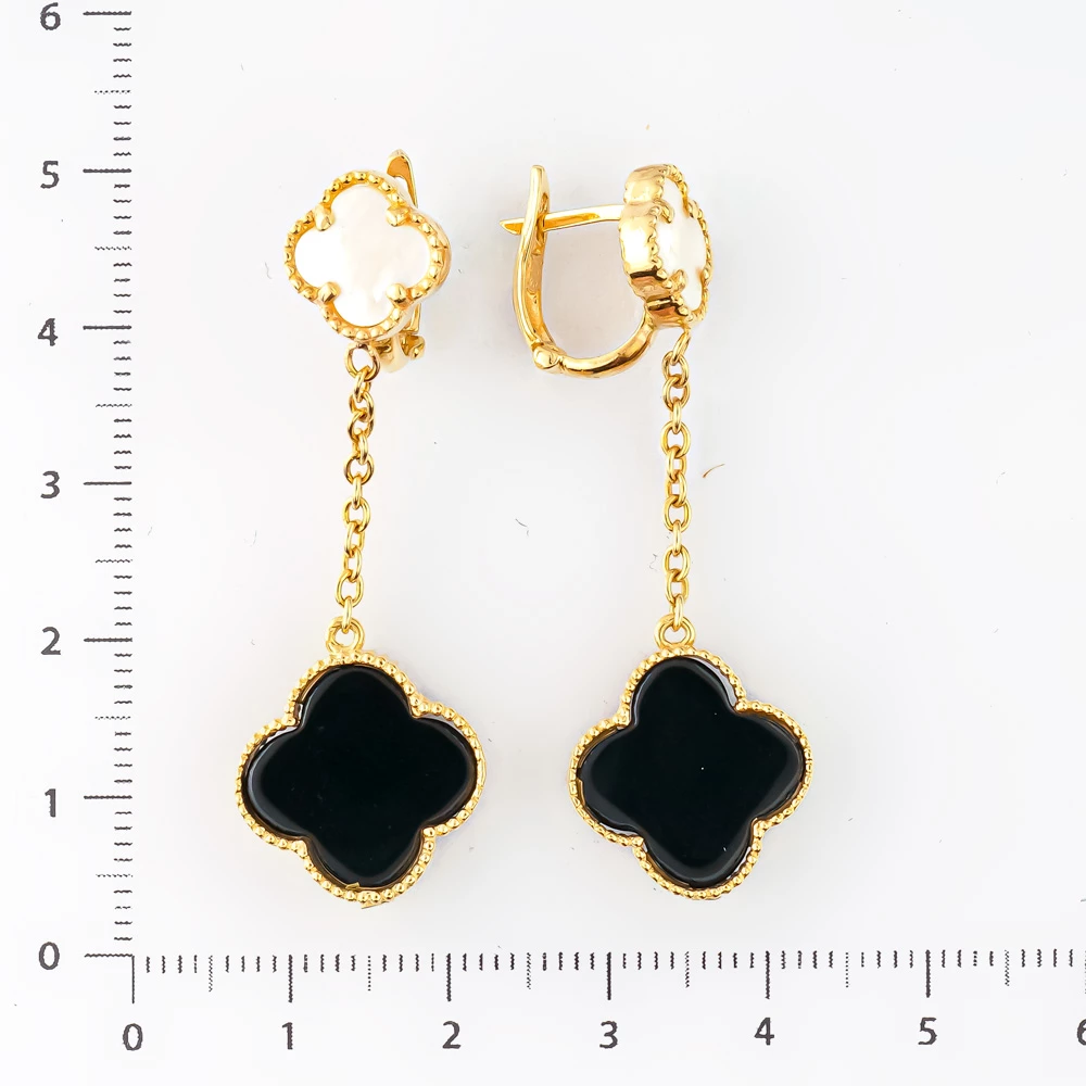 Серьги из желтого золота 585 пробы