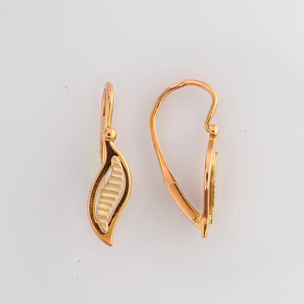 Серьги из красного золота 583 пробы