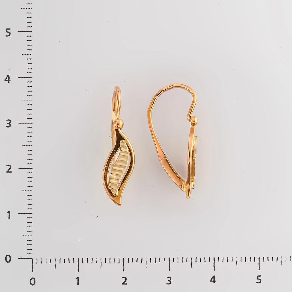 Серьги из красного золота 583 пробы