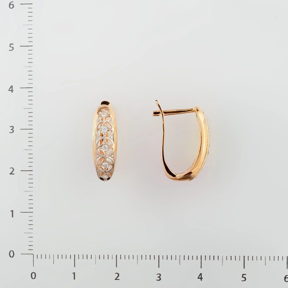 Серьги из красного золота 585 пробы