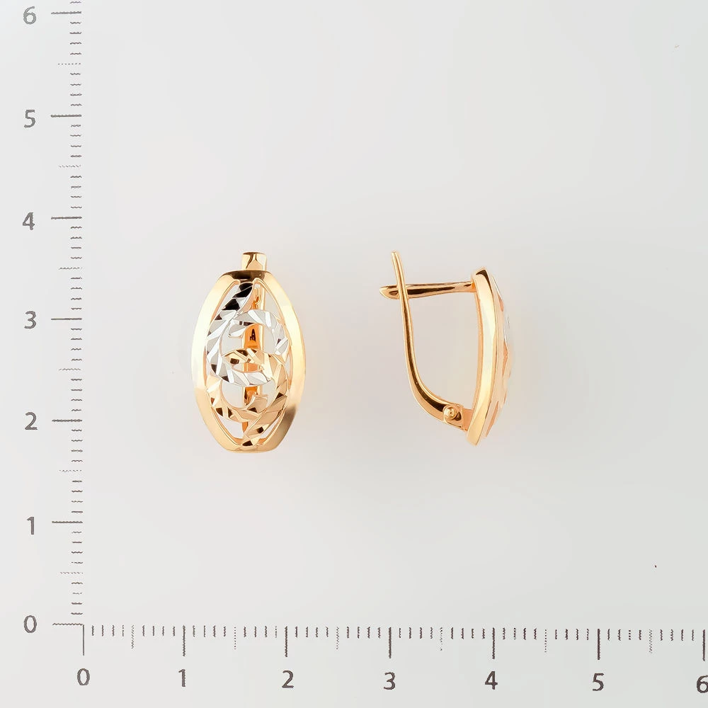Серьги из красного золота 585 пробы
