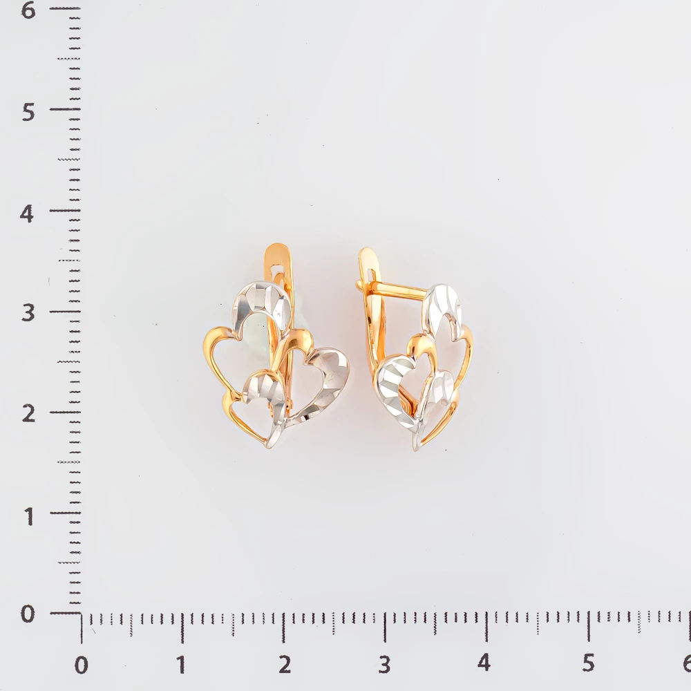 Серьги из красного золота 585 пробы