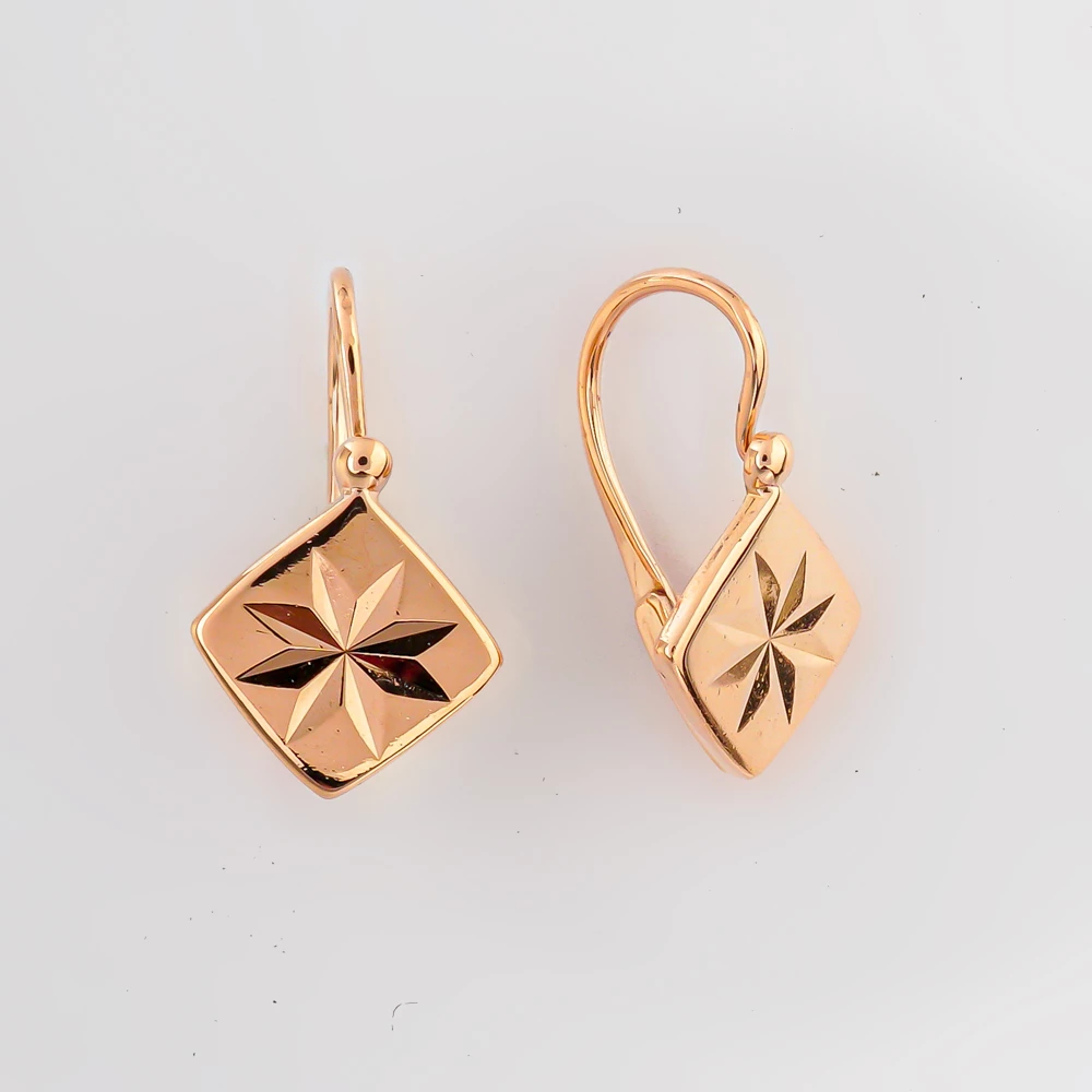 Серьги из красного золота 583 пробы