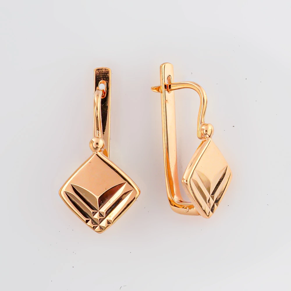 Серьги из красного золота 583 пробы