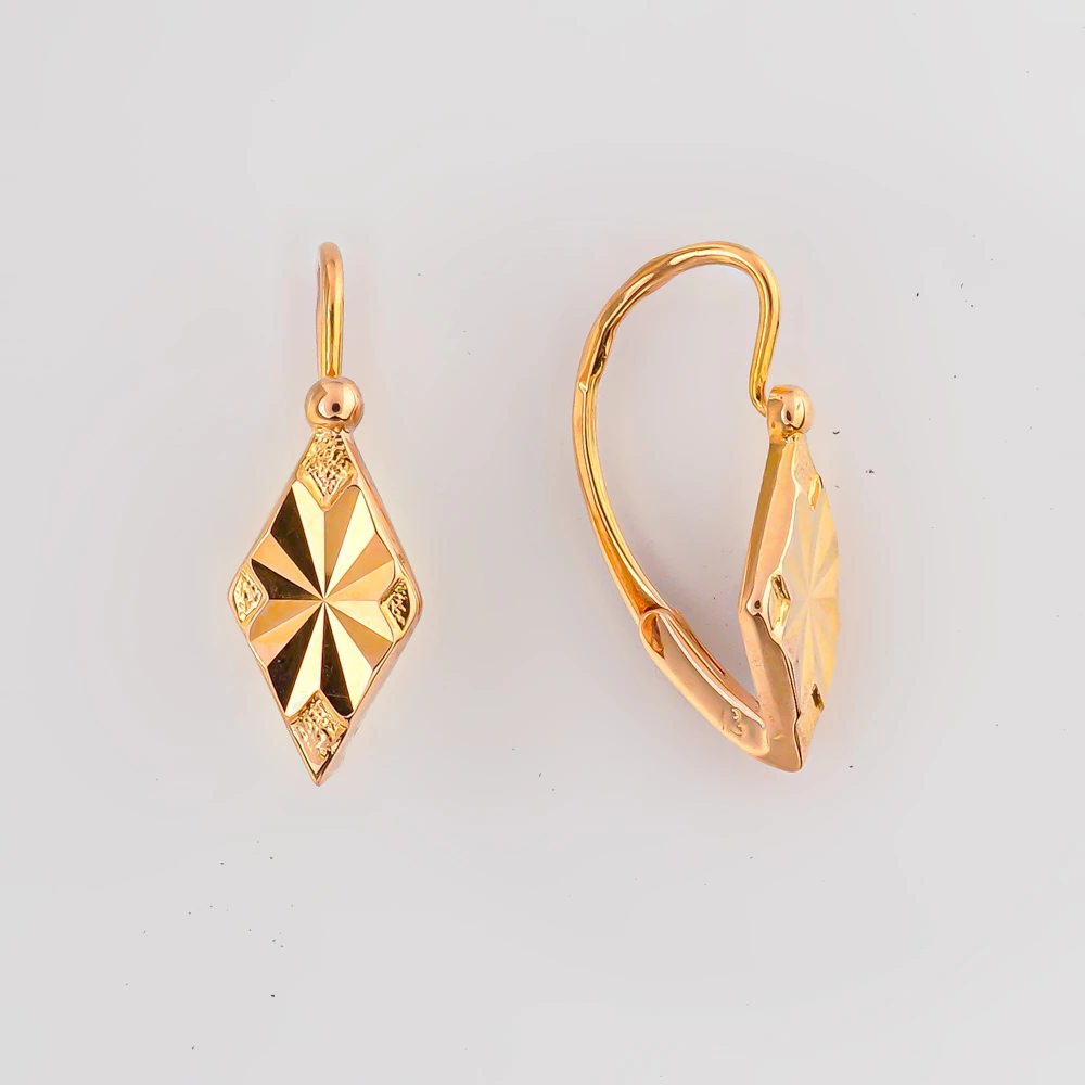 Серьги из красного золота 583 пробы