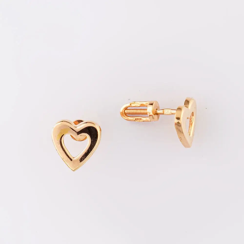 Серьги из красного золота 585 пробы
