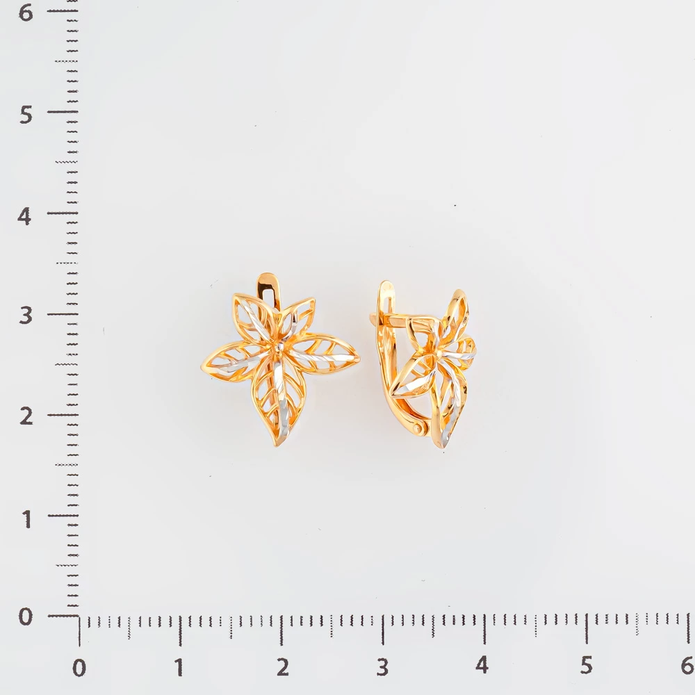 Серьги из красного золота 585 пробы