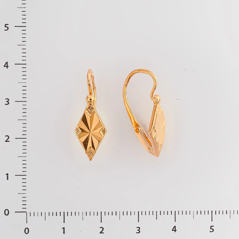 Серьги из красного золота 583 пробы