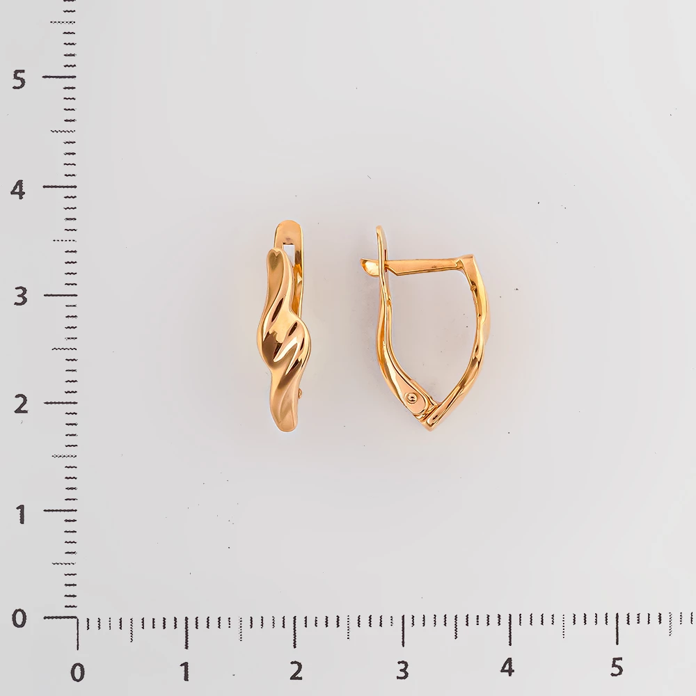 Серьги из красного золота 585 пробы