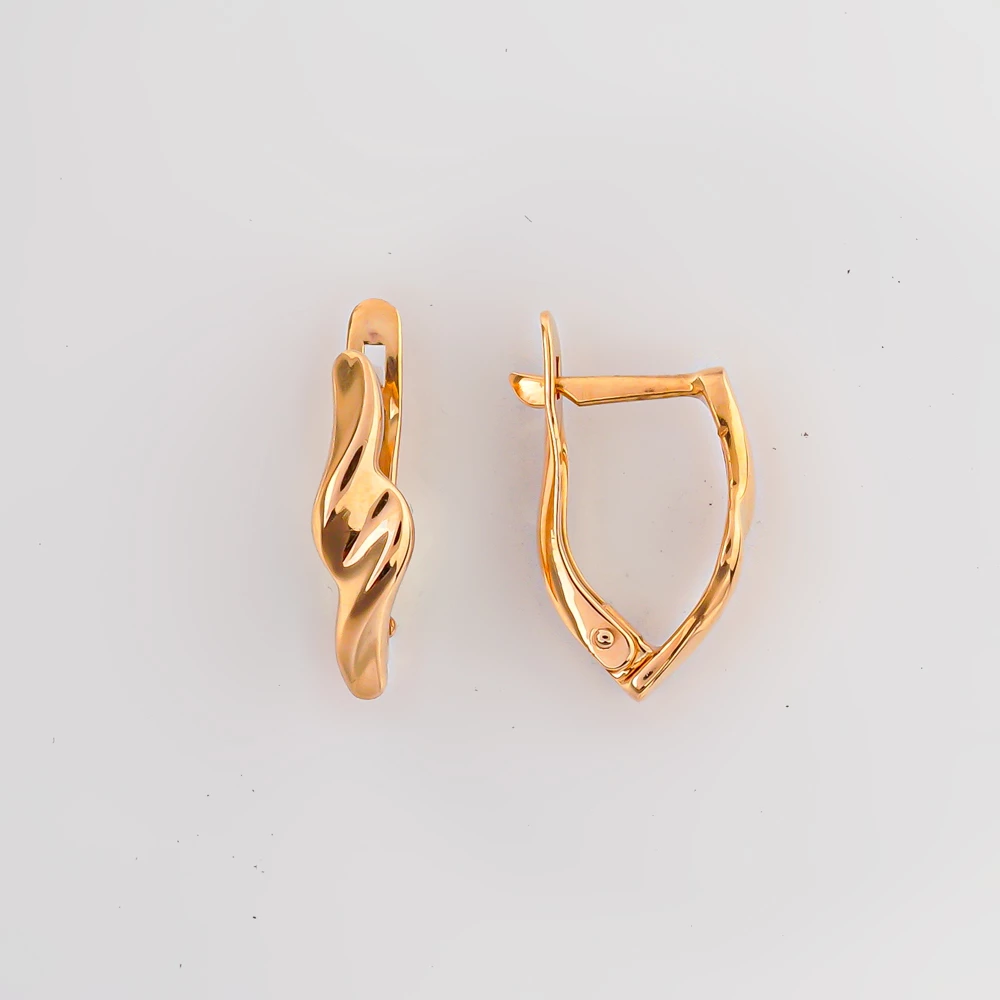 Серьги из красного золота 585 пробы
