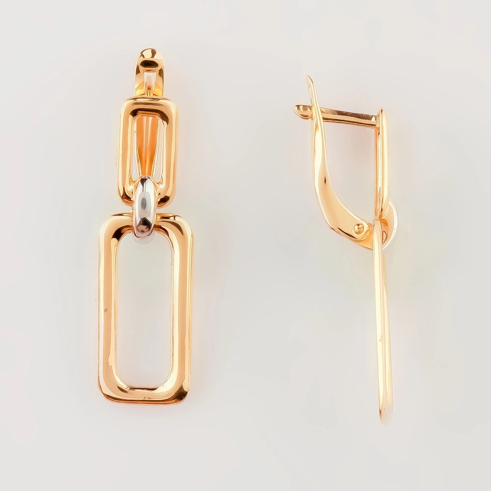 Серьги из красного золота 585 пробы