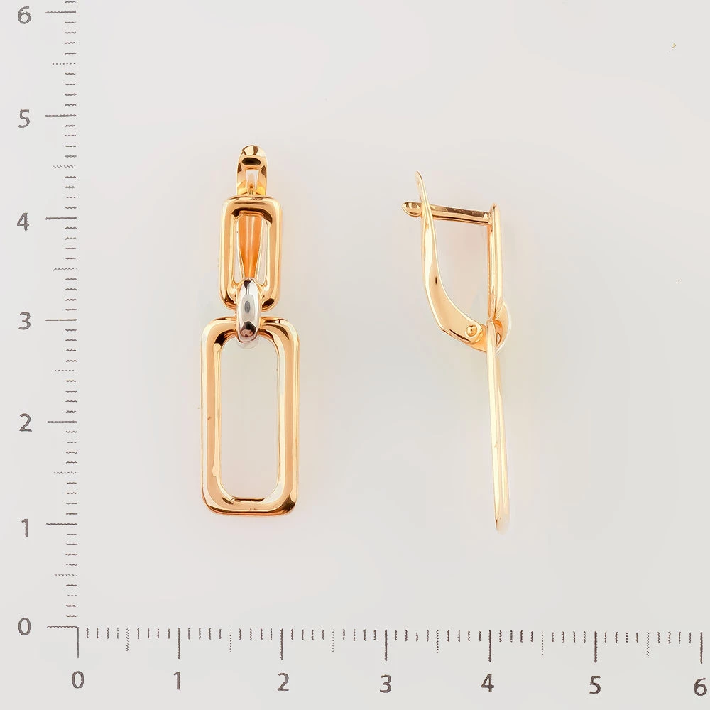 Серьги из красного золота 585 пробы