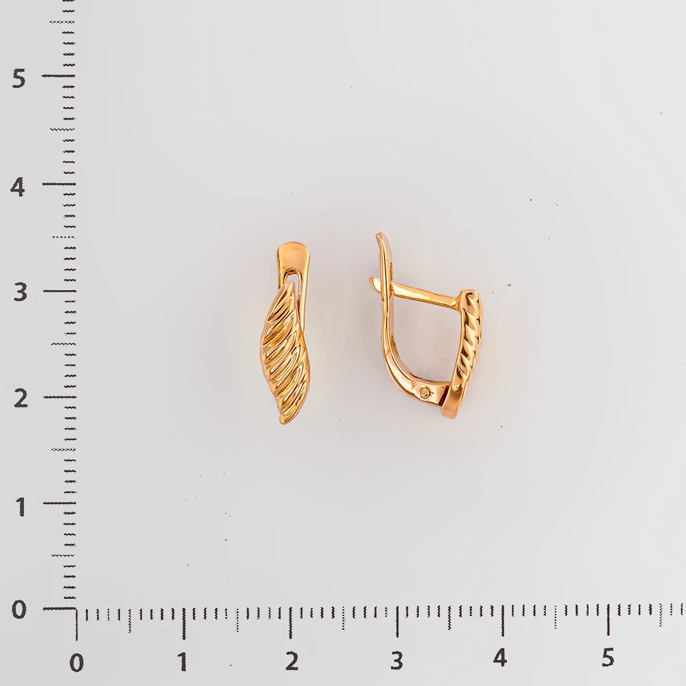Серьги из красного золота 585 пробы