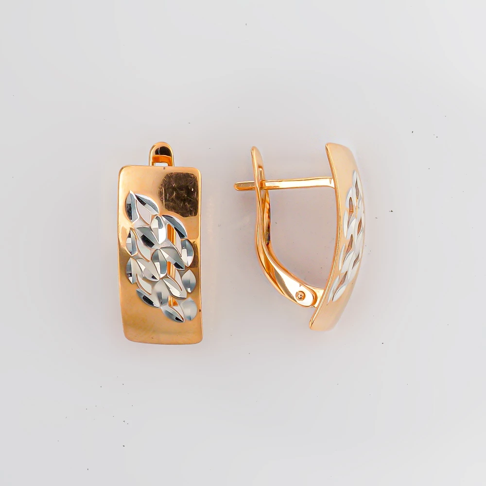 Серьги из красного золота 585 пробы