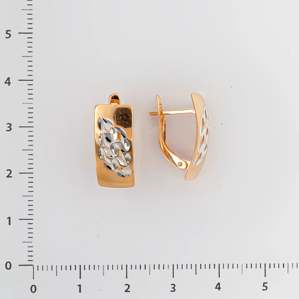 Серьги из красного золота 585 пробы