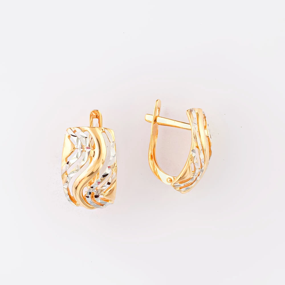 Серьги из красного золота 585 пробы