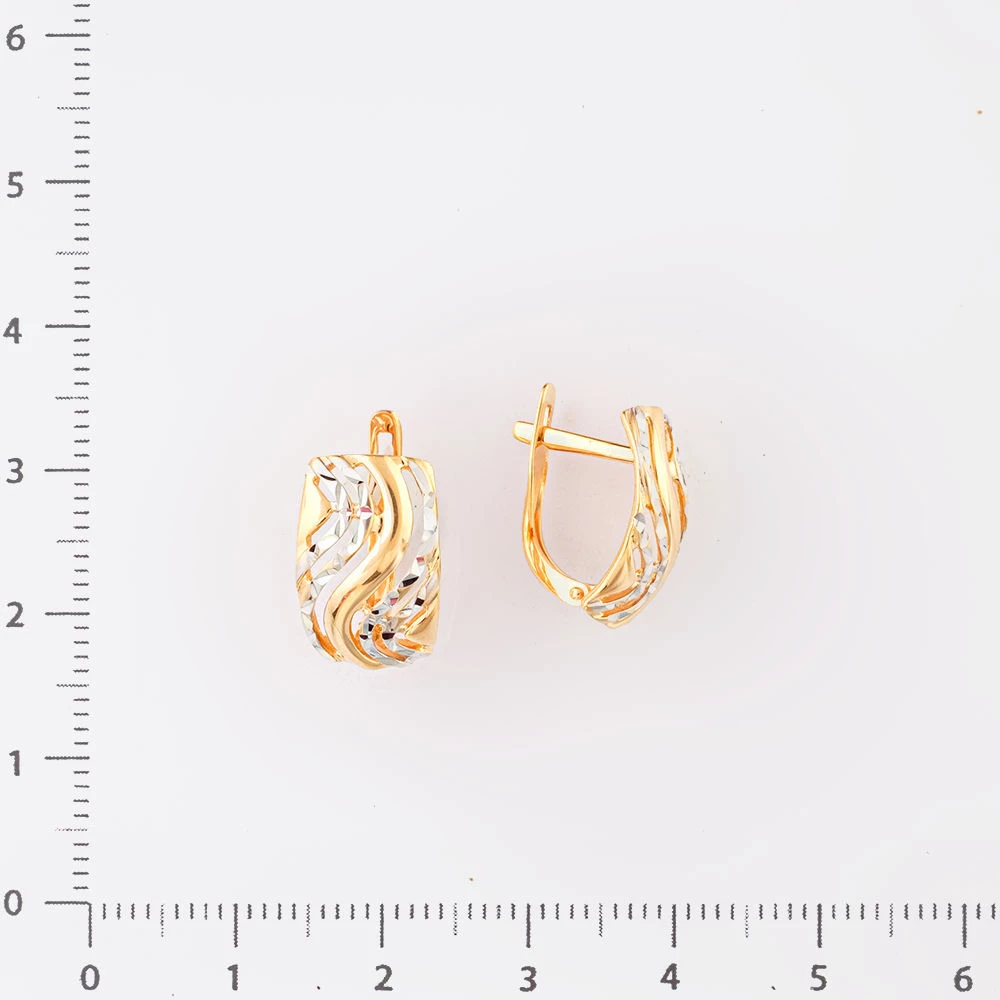 Серьги из красного золота 585 пробы