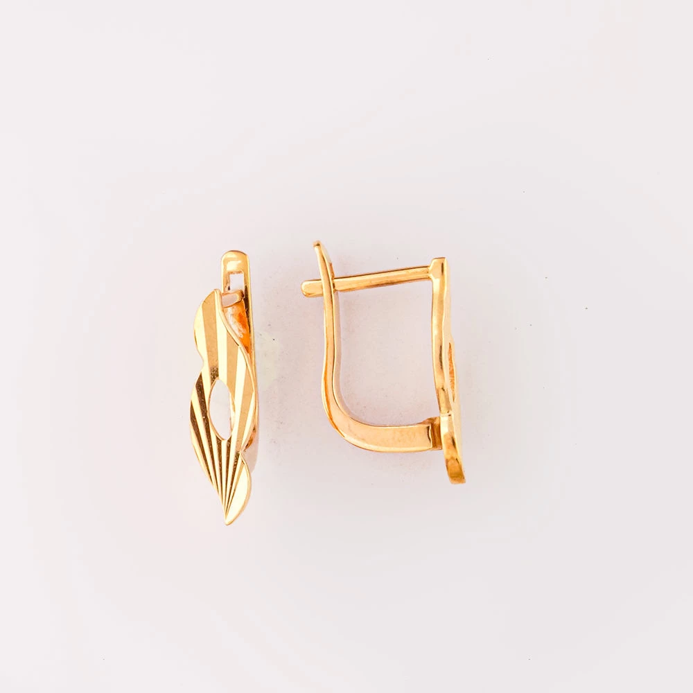 Серьги из красного золота 585 пробы