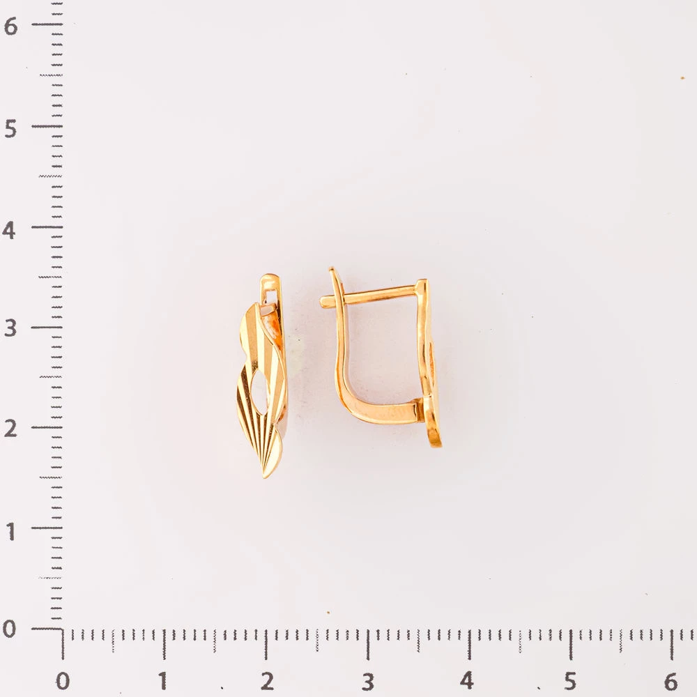 Серьги из красного золота 585 пробы