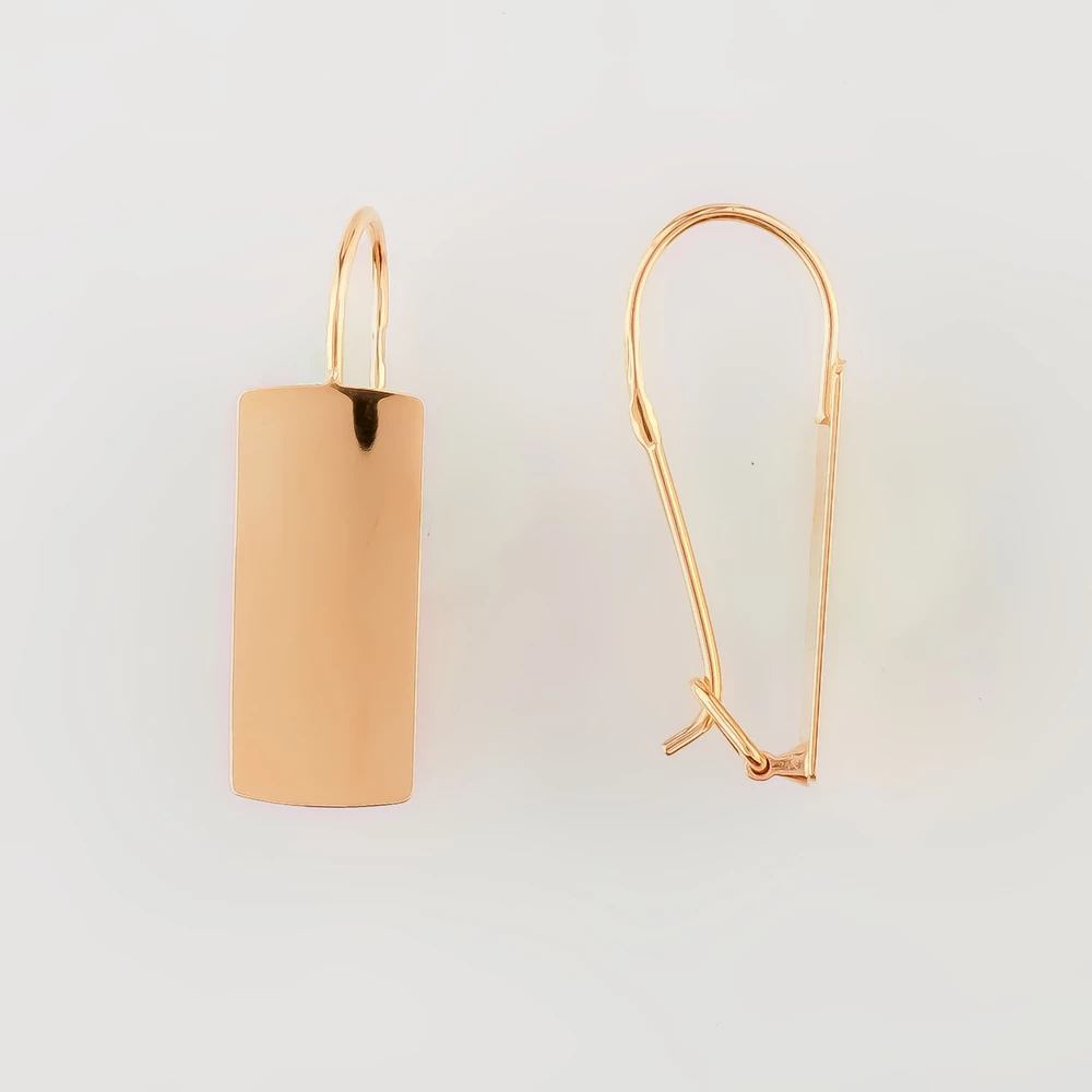 Серьги из красного золота 585 пробы