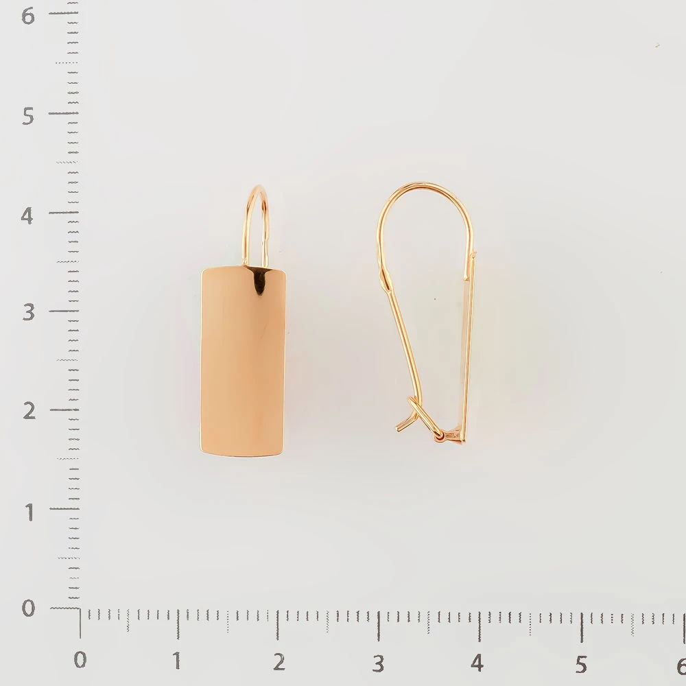 Серьги из красного золота 585 пробы