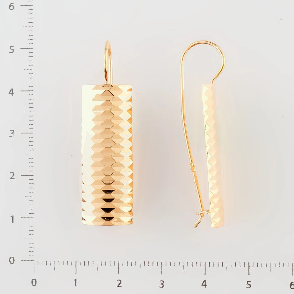 Серьги из красного золота 585 пробы