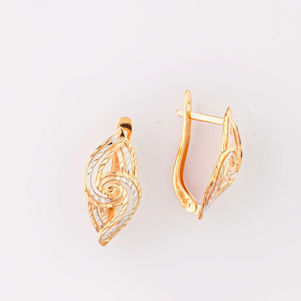 Серьги из красного золота 585 пробы