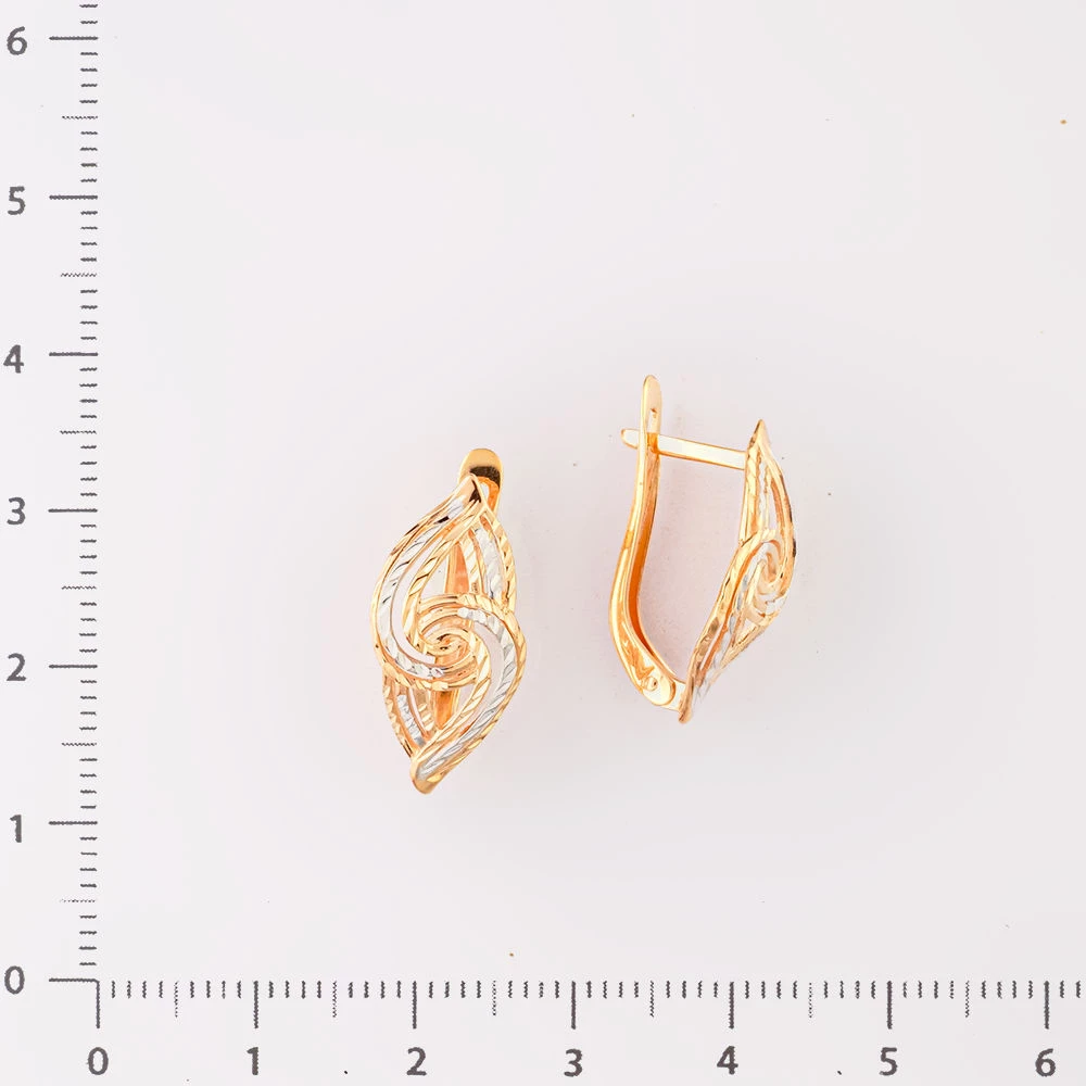 Серьги из красного золота 585 пробы