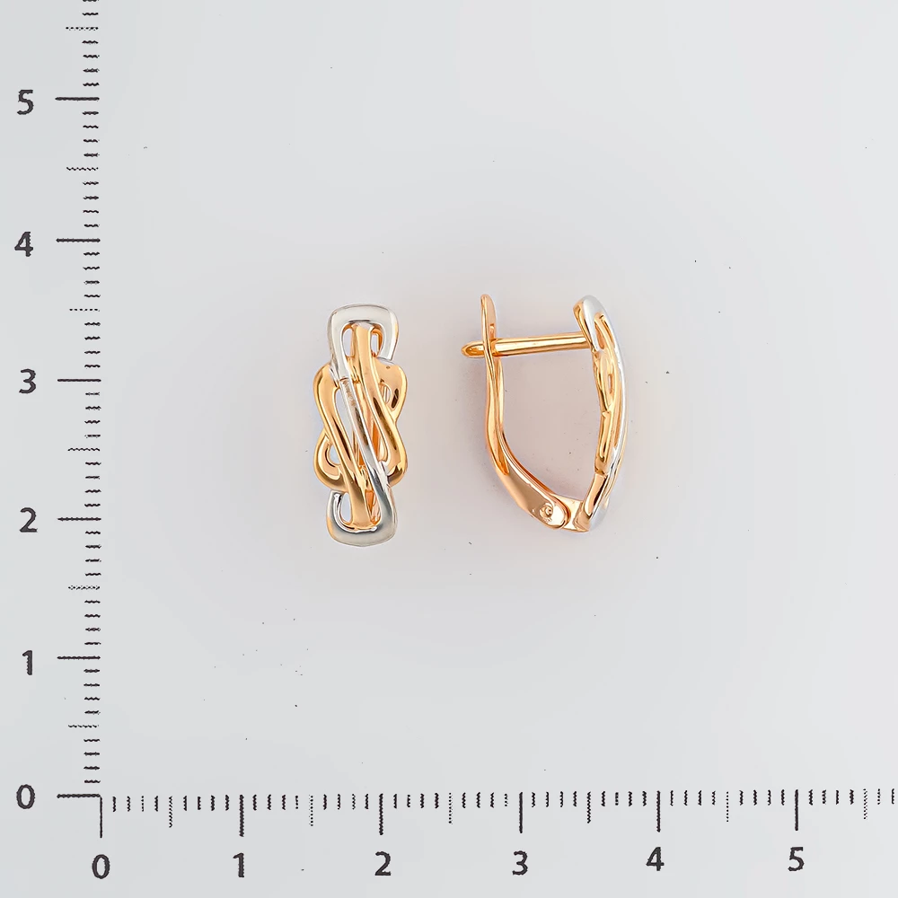 Серьги из красного золота 585 пробы