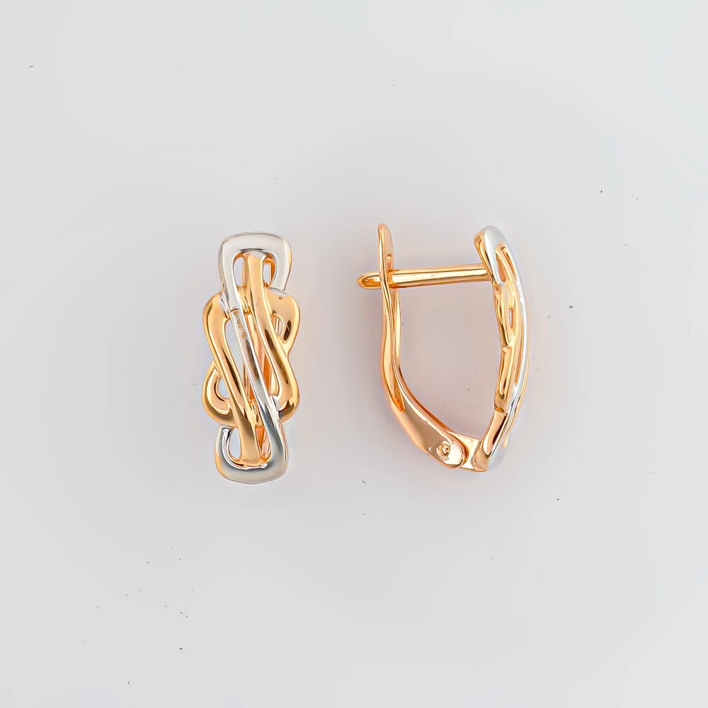 Серьги из красного золота 585 пробы