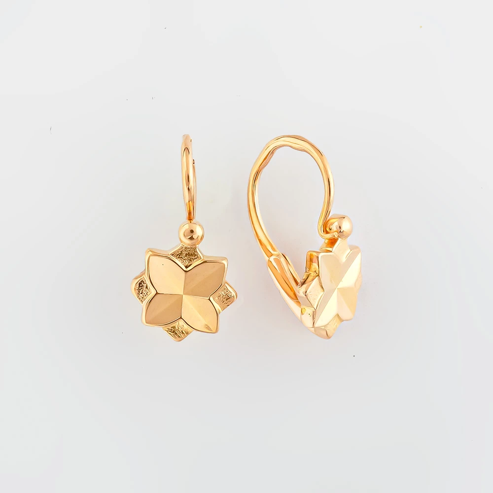 Серьги из красного золота 583 пробы