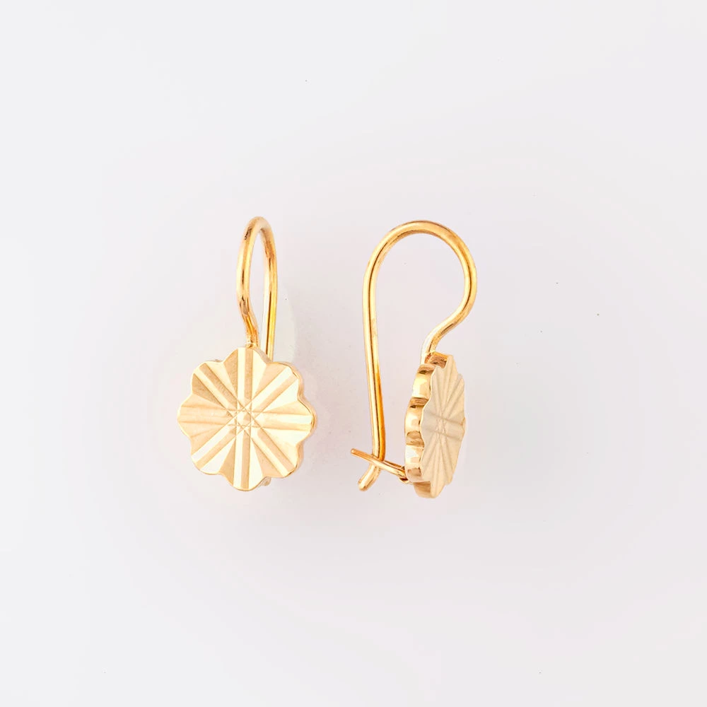 Серьги из красного золота 585 пробы