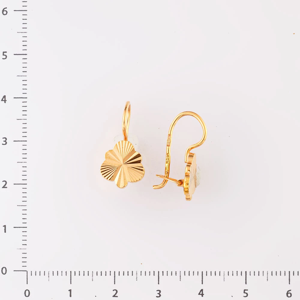 Серьги из красного золота 583 пробы