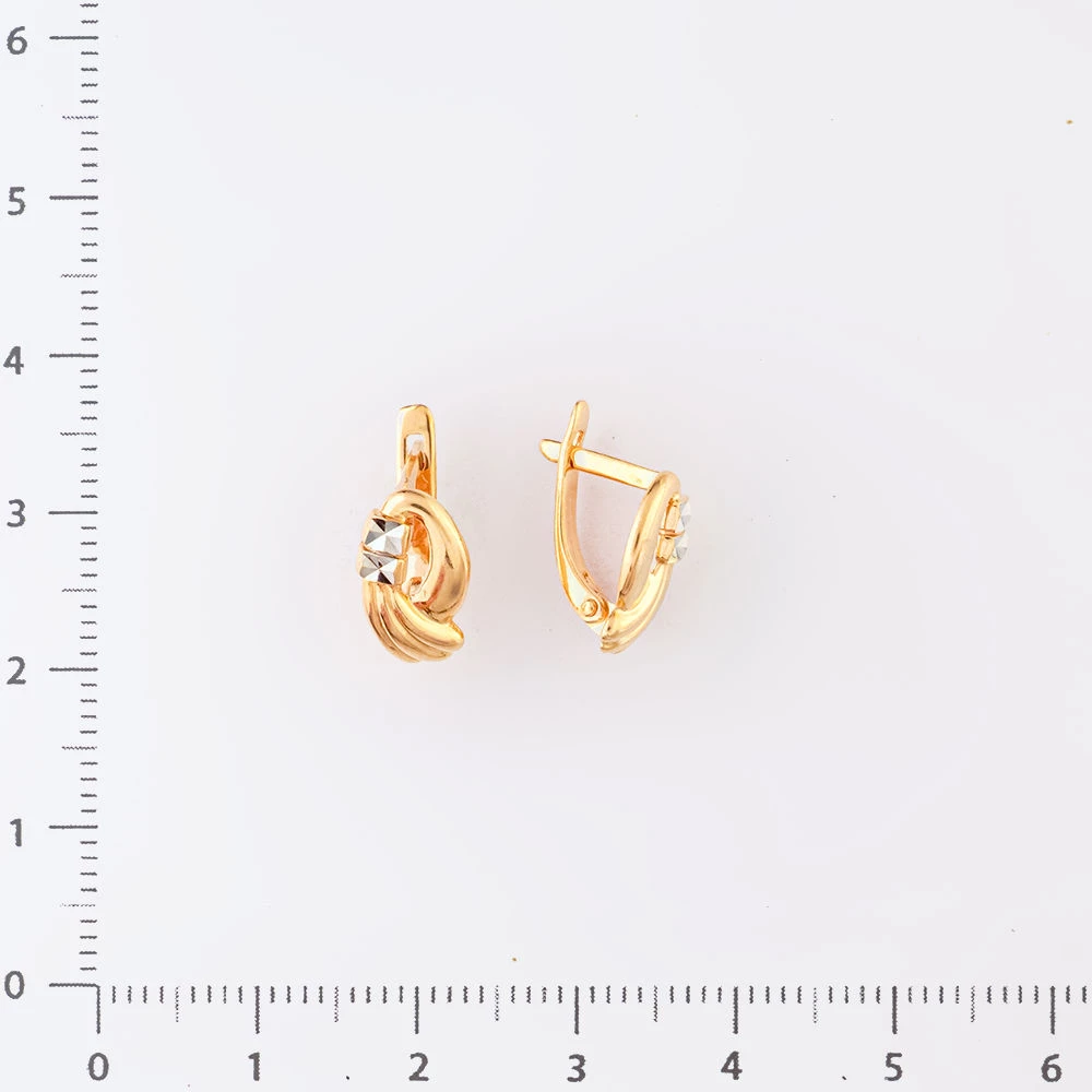 Серьги из красного золота 585 пробы