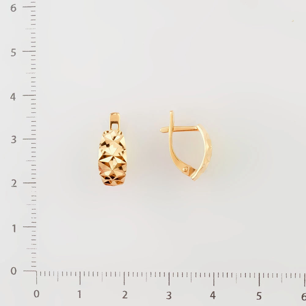 Серьги из красного золота 585 пробы